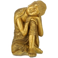 Bild von Relaxdays, Deko Objekt, Buddha-Figur 40 x 37 x 61 cm,