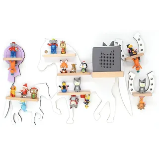 BOARTI Kinderregal Pferd 68 cm weiß