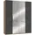 Drehtürenschrank Level by fresh to go 200 x 236 x 58 cm Grau