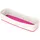 Aufbewahrungsschale MyBox 10,5 x 30,7 x 55 cm 1-tlg. weiß/pink metallic