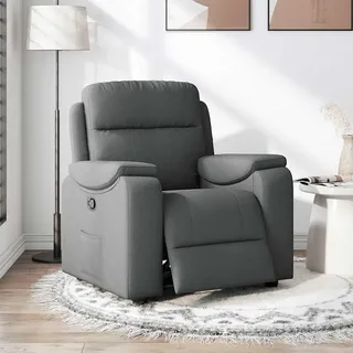 vidaXL Relaxsessel, Stoff, Dunkelgrau - Grau