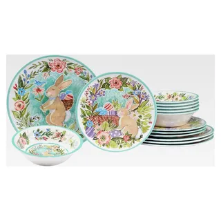 Melamin-Geschirr-Set Joy Of Easter, 12-teilig, bunt