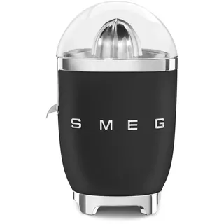 Smeg Zitronenpresse , Schwarz, Weiß , Metall , 16.6x28.1x16.6 cm , BPA-frei, rutschfeste Gummifüße , Küchenzubehör, Küchenhelfer, Küchenpressen