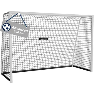 HUDORA Fußballtor Advanced 120/180/240/300 - Fußballtor für Kinder/Jugendliche & Erwachsene - Outdoor-Fußball-Tor für Garten - Wetter- & standfestes Fußball-Trainingstor mit engmaschigem Netz