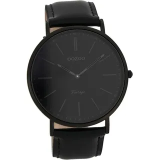 Oozoo Herren Damen Armbanduhr schwarz Vintage Series D2UOC7301