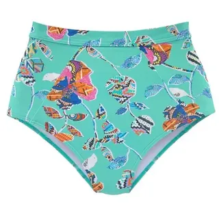 SUNSEEKER Highwaist-Bikini-Hose Damen türkis-bunt Gr.34