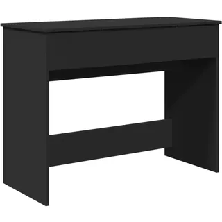vidaXL Schminktisch mit Spiegel Schwarz 100x45x76 cm - Schwarz