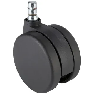 Mid.you Drehstuhlrolle , Schwarz , Metall, Kunststoff , 5-teilig , 5.2x8.3x7.5 cm , Büromöbel, Bürostühle, Bürostuhl-Ersatzteile & Bodenschutzmatten