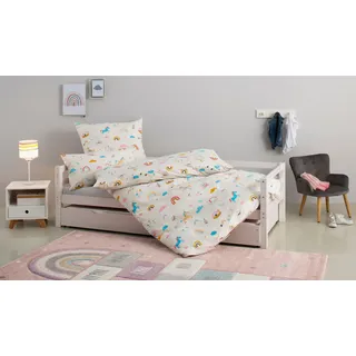OTTO home CUDDLEE Herz Baumwolle Beige 135 x 200 cm + 2 x 80 x 80 cm