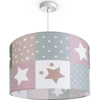 Paco Home Pendelleuchte "Cosmo 345", E27 Kinderlampe Deckenlampe LED Kinderzimmer Lampe Sternen Motiv E27, weiß,