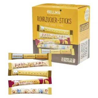 Hellma Zuckersticks Süß 50 Stück à 4 g