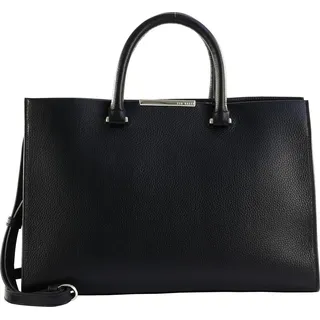 Ted Baker Leder Handtasche Umhängetasche Rosane Bar Detail Tote Bag Black schwarz - Schwarz
