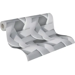 A.S. Création Vliestapete 3D Betonoptik Grau