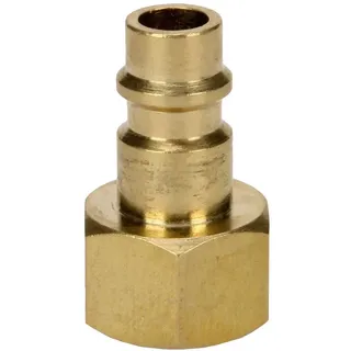 Einhell Original Einhell Gewindestecknippel (R 3/8" Innengewinde, Kompressor-Zubehör, aus Messing, passend für diverse Drucklufteinsätze)