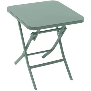 Hesperide Hespéride – Beistelltisch „Greensboro Square“, Olivgrün – 40 x 40 cm – Rostbeständiger, epoxidbeschichteter Stahl