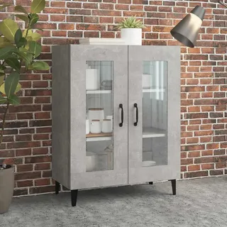 vidaXL Sideboard Betongrau 69,5x34x90 cm Holzwerkstoff - Grau