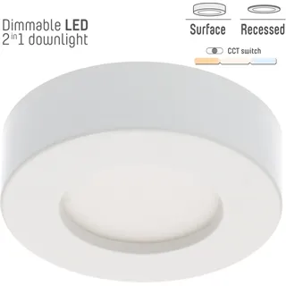 Einbaustrahler 6 W 500 lm CCT Ø 10 cm dimmbar Opal