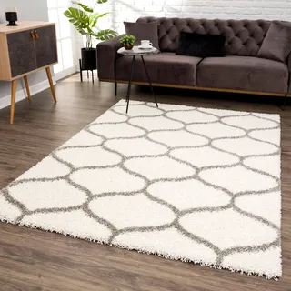 Sanat Hochflor-Teppich »Madrid« rechteckig 30 mm Höhe Wohnzimmer, Langflor, Shaggy Teppich Sanat B : 80 cm 1 Stk.