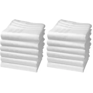 Hankiss - Taschentücher aus Bio-Baumwolle Weiße - Modell Frost - Größe 35cm x 35cm - 6 Stück - 100% Baumwolle GOTS-Zertifiziert