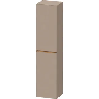 Duravit D-Neo Hochschrank, 400x1760x360mm, eine Tür, Türanschlag Rechts, 5 Glasfachböden, Griff Bronze gebürstet, DE1328R04750000, Farbe: Leinen Matt Dekor