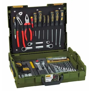 PROXXON Handwerker Werkzeugkoffer bestückt 69-tlg. grün 44,5 x 11,8 x 35,8 cm