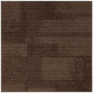 Esposa Teppichfliese , Dunkelbraun , Kunststoff , Uni , quadratisch , 50x50 cm , pflegeleicht , Teppiche und Böden, Bodenbeläge, Teppichfliesen