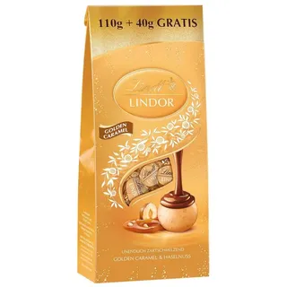 Lindt Lindor Beutel Golden Caramel & Haselnuss Pralinen 150 g