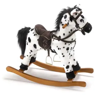 Bayer Chic 2000 Schaukelpferd Carlotta, Schaukeltier mit Sound, schwarz-weiß