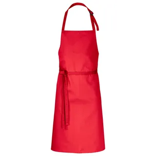 DESERMO 5er Set Premium Latzschürze 100x80cm (LXB) - Verstellbare Küchenschürze für Frau & Mann – Kochschürze aus Baumwollmischung - Schürze mit großer Farbauswahl (Rot)