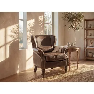 Ledersessel Vintage - Braun - EDOUARD