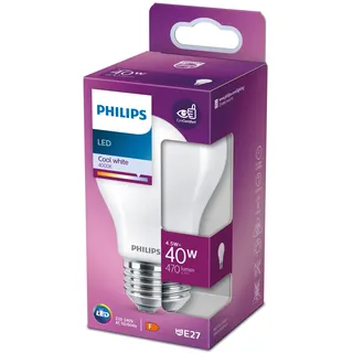 Philips LED-Lampe 76249000 4,5W E27 kaltweiß