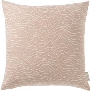 Kissenbezüge TOM TAILOR HOME "Marbel", rosa (nude, altrosa), B:45cm L:45cm, Baumwolle, Obermaterial: 90% Baumwolle, 10% Polyester, Kissenbezüge, Kissenbezüge, mit zeitlosem Printmotiv