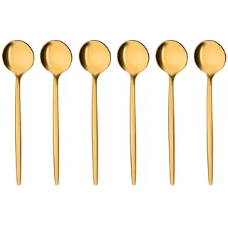 Gräwe Kaffeelöffel, 6-teilig, Serie Provence, gold,