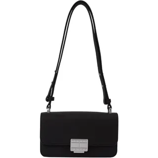 Tommy Hilfiger Tommy Jeans Umhängetasche »TJW FASHIONISTA CROSSOVER«, Damen Abendtasche, Henkeltasche mit Logo-Schmuckelement, schwarz