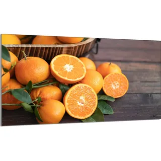 Herdabdeckplatte 90x52 Glaskeramikkochfeld Abdeckung Spritzschutz Glasplatte Deko Schneidebrett, Orange Holz