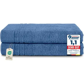Komfortec Saunatuchset 80 x 200 cm hellblau 2 St.