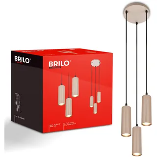 Briloner Pendelleuchte 3-flg. max. 9W 120 cm rund/beige