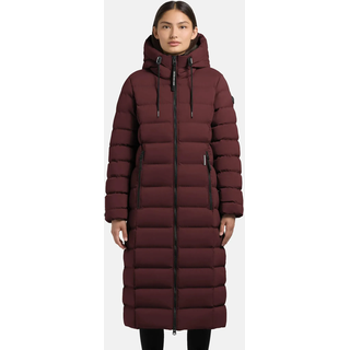 Wintermantel KHUJO "Wintermantel Simmie2", Damen, Gr. XL, rot (moscato rot), Obermaterial: 100% Polyester PES.  Obermaterial: Futter: 100% Nylon NY. 100% Polyester PES., Mäntel Wintermantel