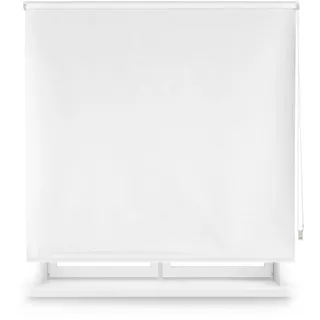 Blindecor Premium Verdunkelungsrollo nach Maß | gebrochenes Weiß | 95 x 220 cm (Breite x Höhe) Stoffgröße 92 x 215 cm | Verdunkelungsrollo mit 38 mm Rohr, robuster und eleganter