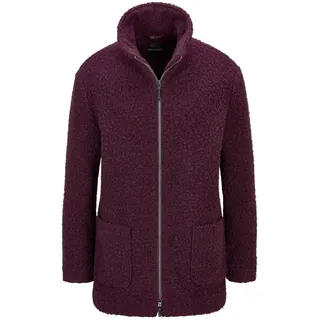 Blouson GOLDNER "Stilvolle Kurzjacke mit Stehkragen", Damen, Gr. 42, lila (aubergine), Obermaterial: 100% Polyester PES., normales Bündchen, Jacken Blouson, mit 2 aufgesetzten Taschen
