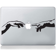 Wall4Stickers Michelangelo Schaffung von Adam italienischen Händen mac Aufkleber Apfel MacBook Laptop Abziehbild Kunst Vinyl Kunst