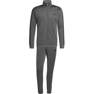 adidas Herren SPORTSWEAR BASIC 3 STRIPES TRICOT TRACKSUIT, grey six, XL