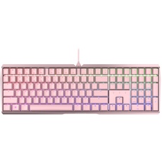 CHERRY MX BOARD 3.0 S, kabelgebundene Gaming-Tastatur mit RGB-Beleuchtung, EU-Layout (QWERTY), MX BLUE Switches, Pink