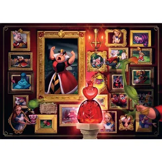 Ravensburger Puzzle 1000 Teile 12000038 - Disney Villainous Herzkönigin - Die beliebten Charaktere aus Alice im Wunderland als Puzzle für Erwachsene und Kinder ab 14 Jahren