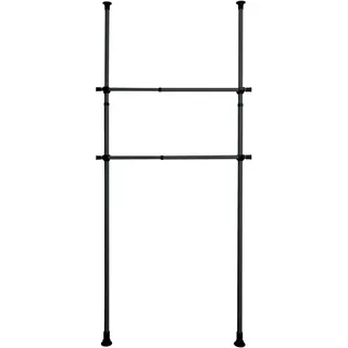 Wenko Herkules Kleiderstange für Garderobensystem schwarz 75,0 - 120,0 x 3,0 x 3,0 cm