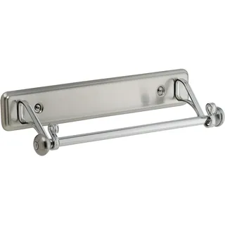 iDesign dérouleur sopalin, porte sopalin élégant en métal, dévidoir sopalin mural pour un rouleau d'essuie-tout, argenté