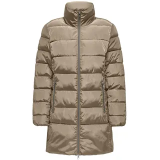 ONLY Damen ONLNEWLINA Puffer Zip Coat OTW KTA Steppjacke, Beige, S
