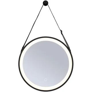 Paulmann 71092 LED Leuchtspiegel Miro IP44 Tunable White 200lm 230V 7,5W LED Spiegel, Schwarz matt Badleuchte