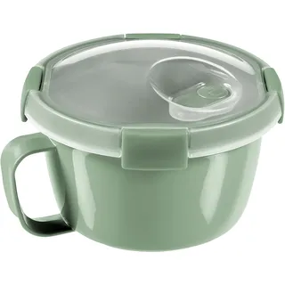 Curver to Go Soup 0,9 l Eco, Grün, 100% recyceltes Material, 15,7 x 15,7 x 9,6 cm