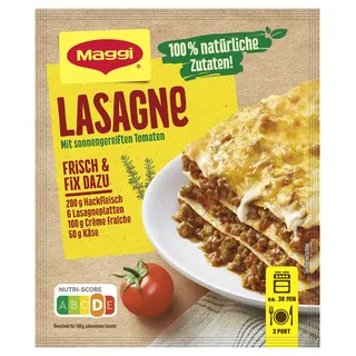 MAGGI GmbH Maggi Fix für Lasagne, würzig tomatig natürliche Zutaten, 30 g